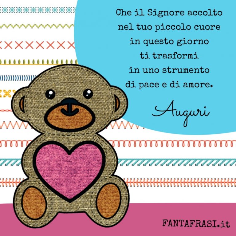 Auguri per Battesimo: Frasi e Biglietti Illustrati | fantafrasi.it